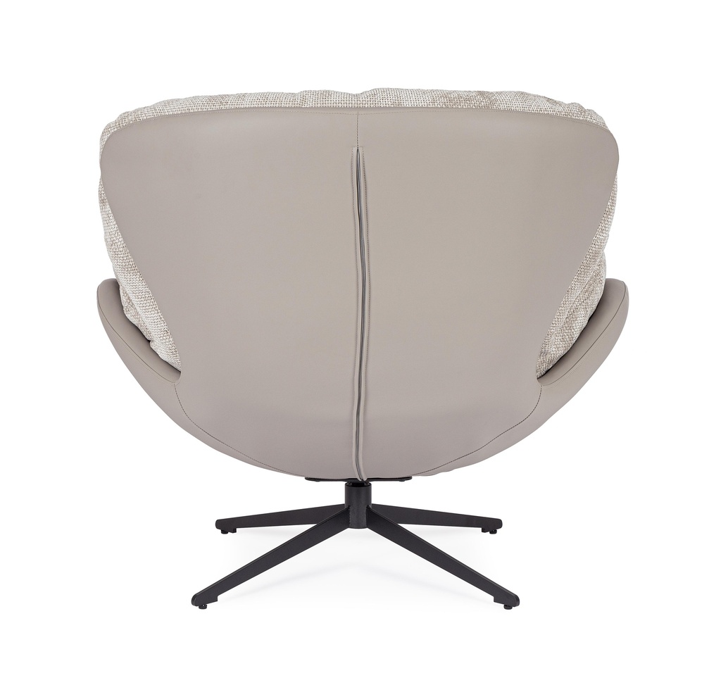 Fauteuil - Adinda (gris foncé-taupe)