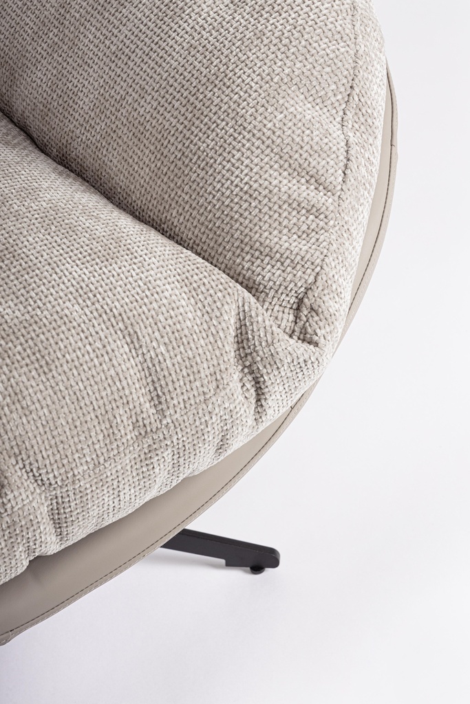 Fauteuil - Adinda (gris foncé-taupe)