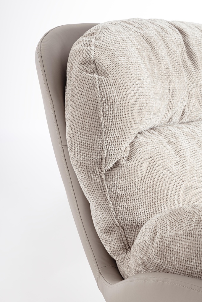 Fauteuil - Adinda (gris foncé-taupe)
