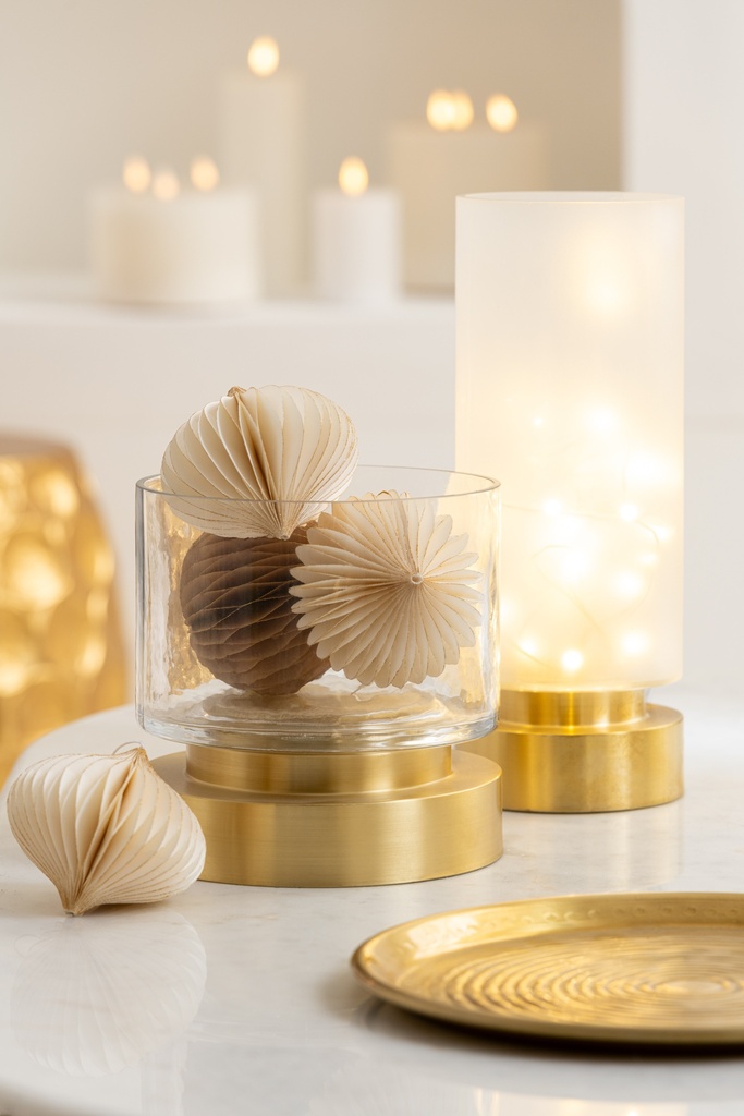 Boule de Noël à Suspendre - Papier Doré