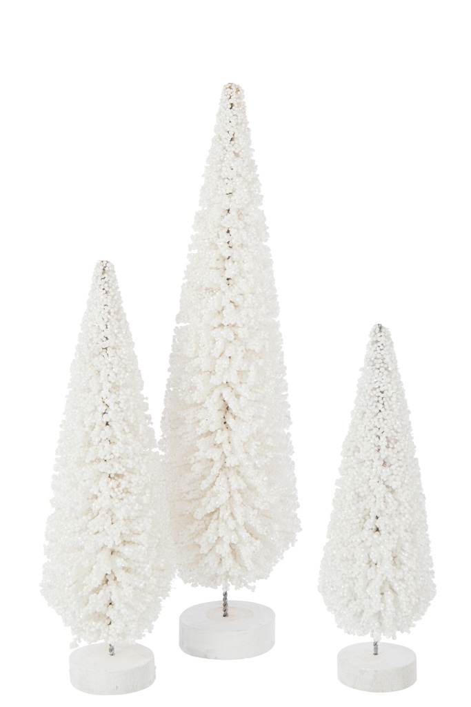 Sapin de Noël - Blanc Perlé L