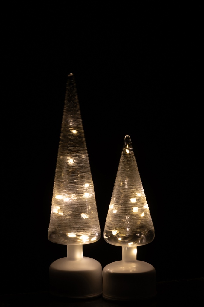 Sapin en Verre LED - Tournant L