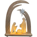 Crèche en Bois - LED 