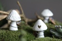 Champignon en Porcelaine - Coeur Or