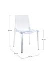 Chaise Adèle - Transparente