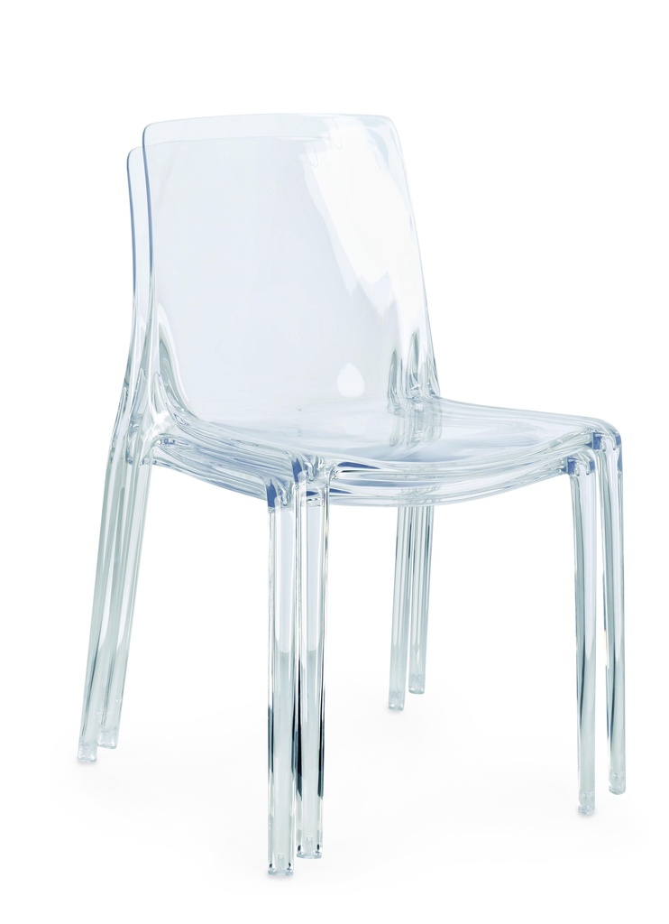 Chaise Adèle - Transparente