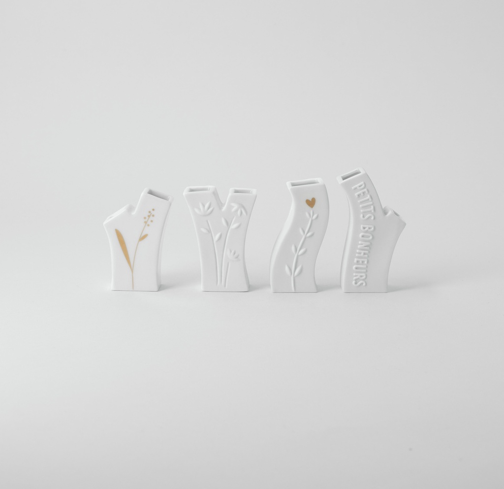 Mini Vases - Petits Bonheurs (4 pièces)
