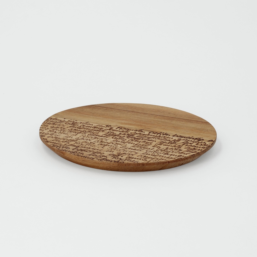 Assiette en Bois - Ronde