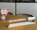 Socle Marbre Blanc - Tube