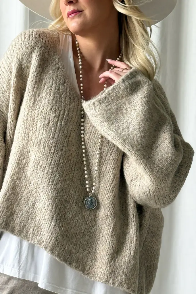 BYPIAS - Pull Philo (beige)