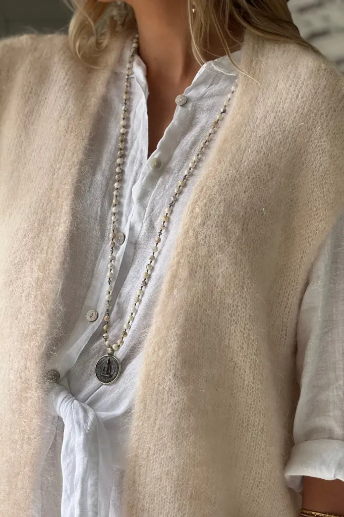 BYPIAS - Gilet Mallora (off white)