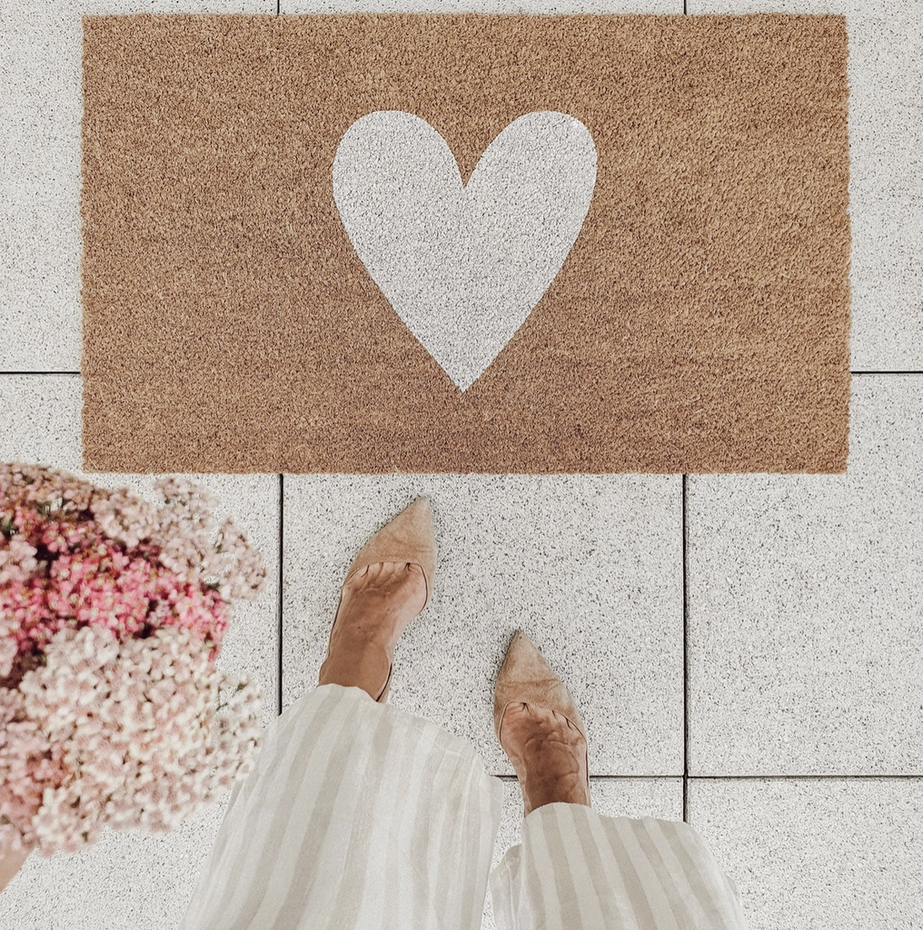 Paillasson - Coeur Blanc