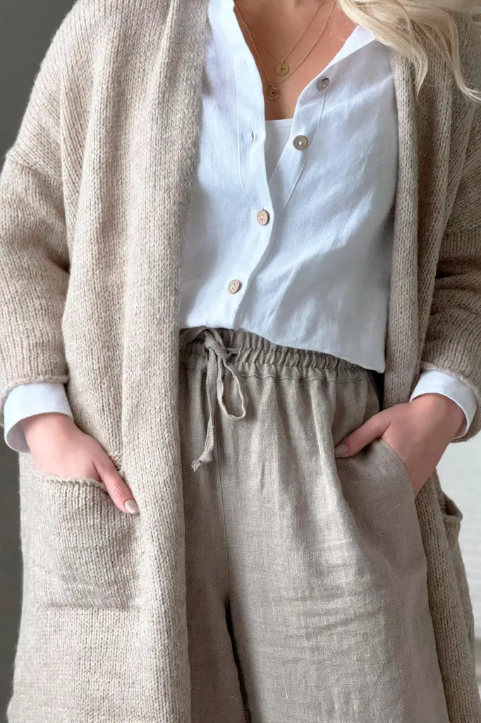 BYPIAS - Cardigan Wilona (beige)