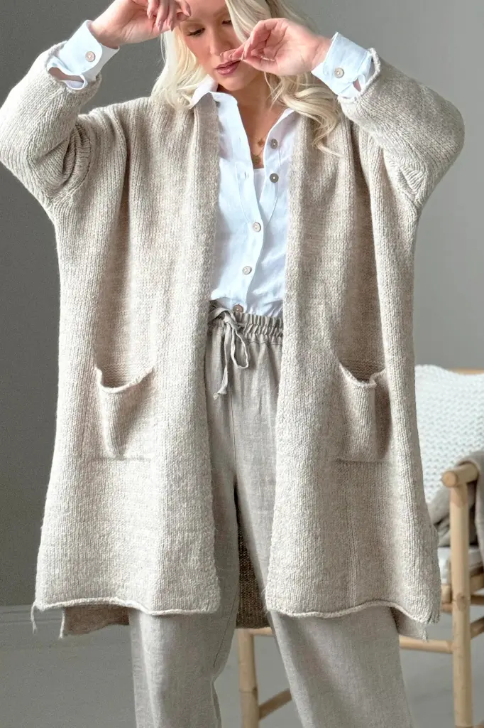 BYPIAS - Cardigan Wilona (beige)
