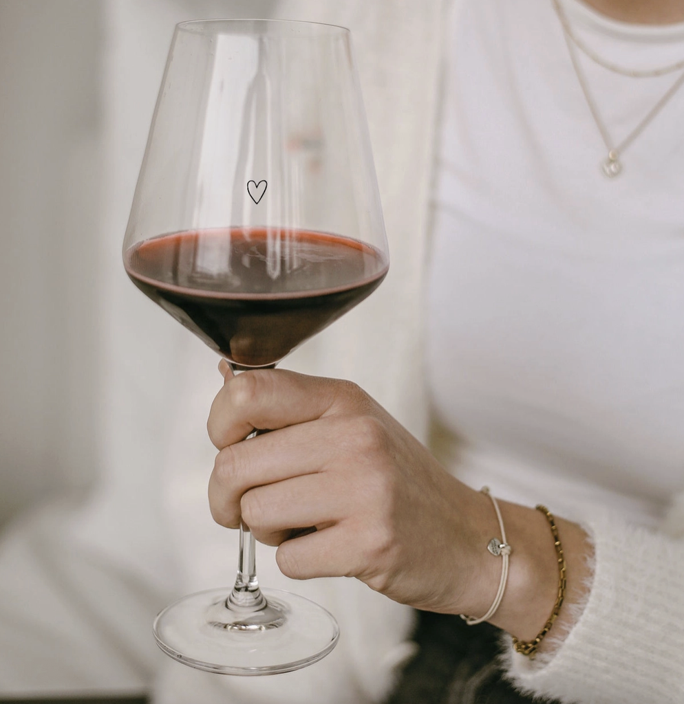 Verre à Vin Rouge - Coeur