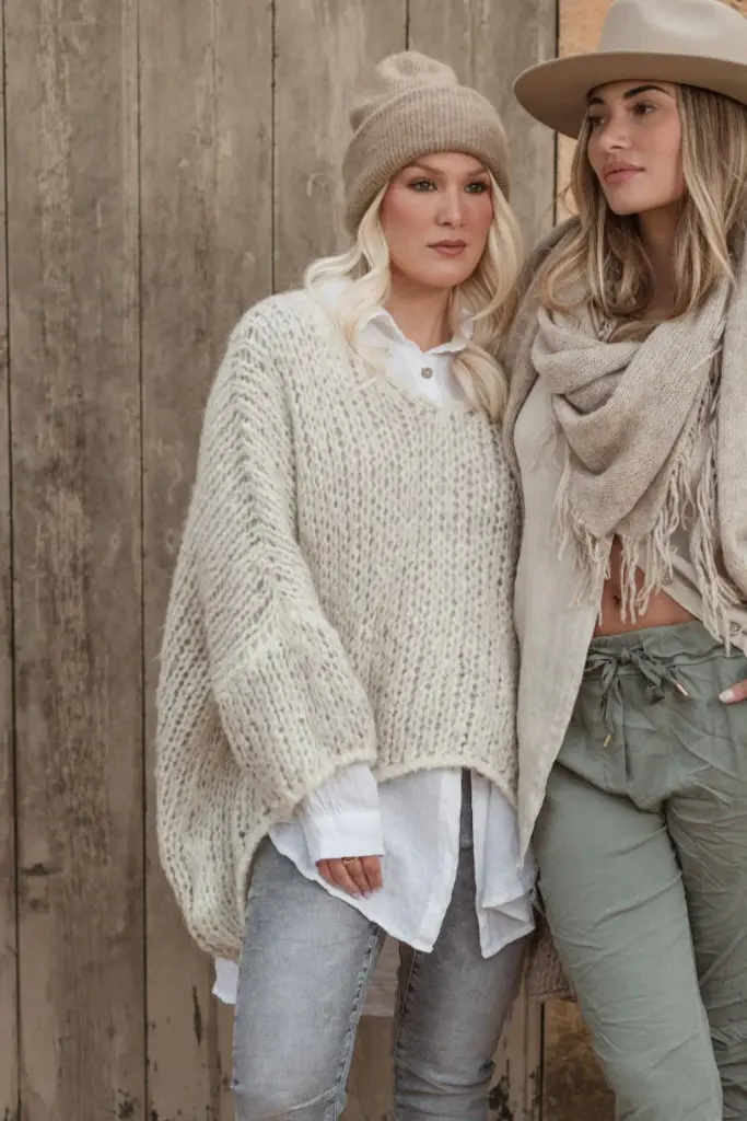 BYPIAS - Pull Boho Romance (beige)