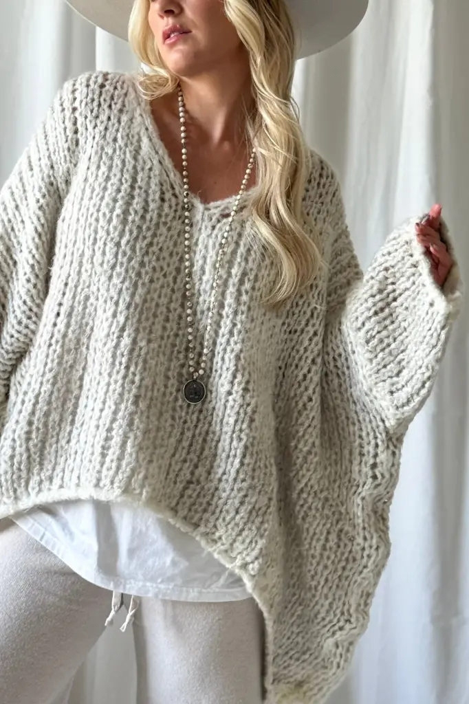 BYPIAS - Pull Boho Romance (beige)