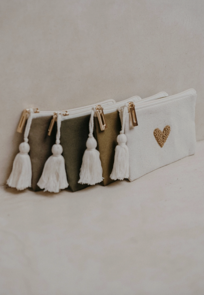 Porte-Monnaie Coeur - Olive