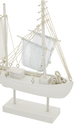 Bateau Sur Socle - Blanc
