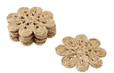 Sous-Verre en Jute - Fleurs (6pcs)