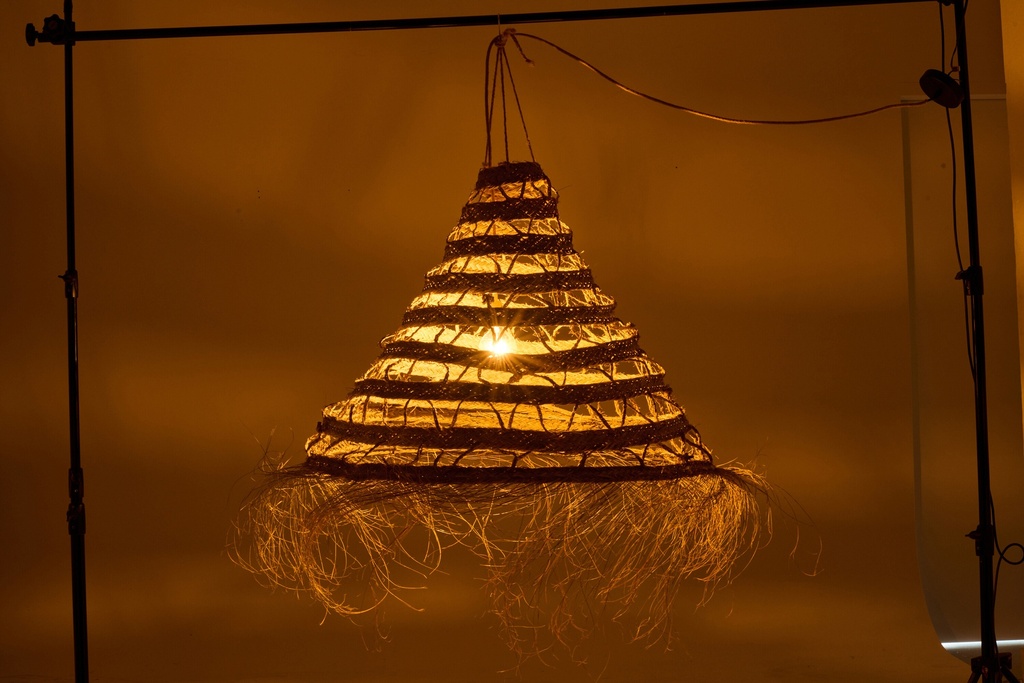 Abat-Jour Tressé - Franges (100cm)