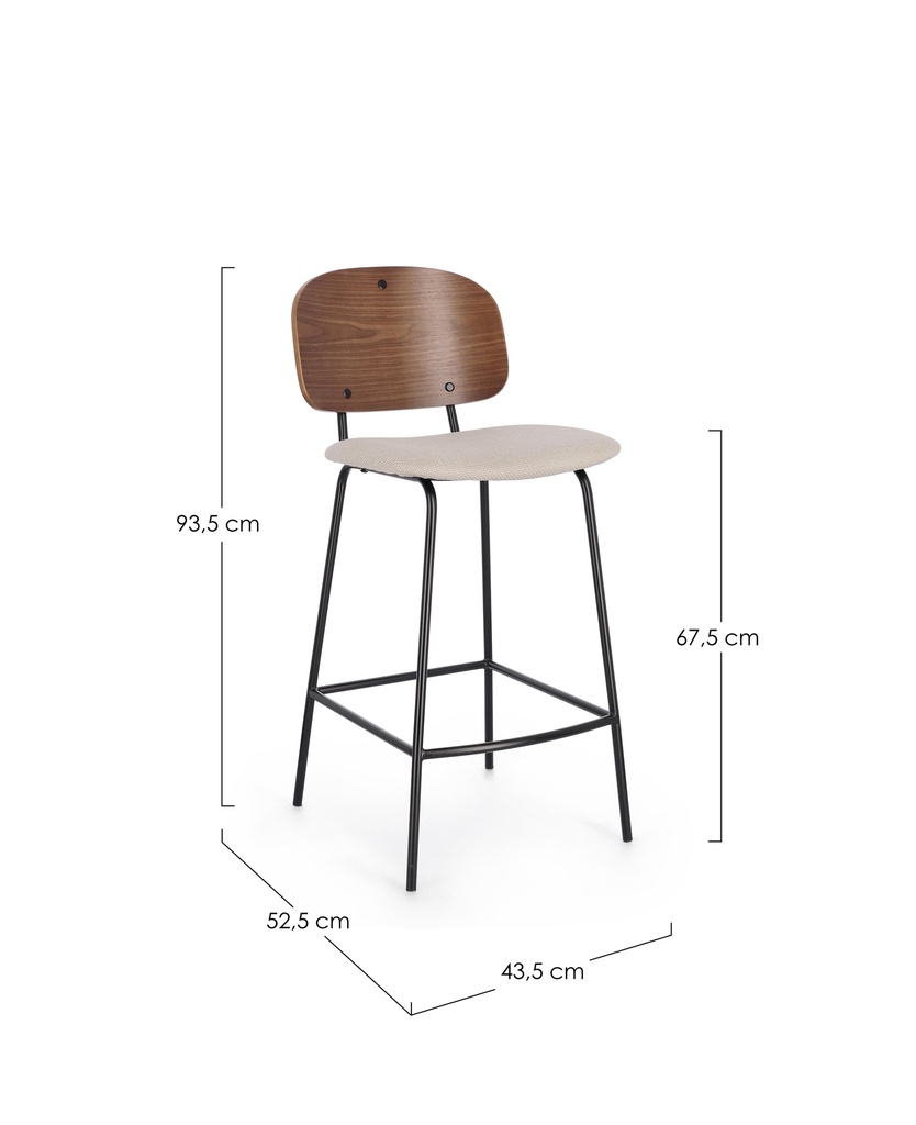 Tabouret de Bar - Sienna (beige)