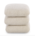 Pouf 3 Coussins - Beige