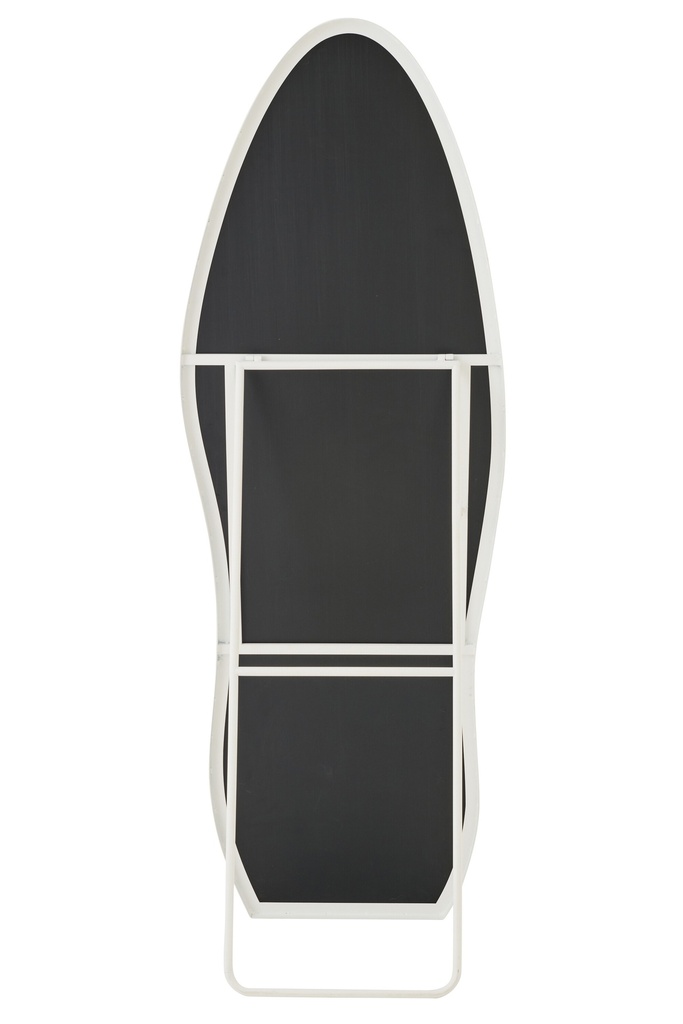 Miroir sur Pied - Ondulé - Blanc