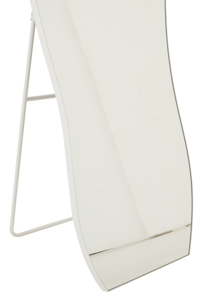 Miroir sur Pied - Ondulé - Blanc