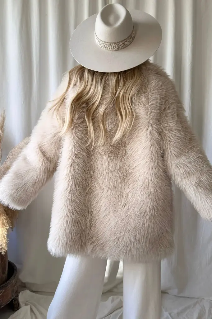 Bypias - Veste Midi Fausse Fourrure - Hali