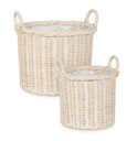 Corbeille en Rotin - Randy (blanchie)