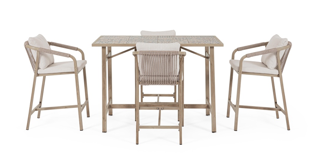 Set Table Bar + Chaises - Aremilak