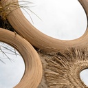 Miroir en Rotin - Piedre