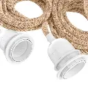 Lampe Suspension - Corde (3 douilles)