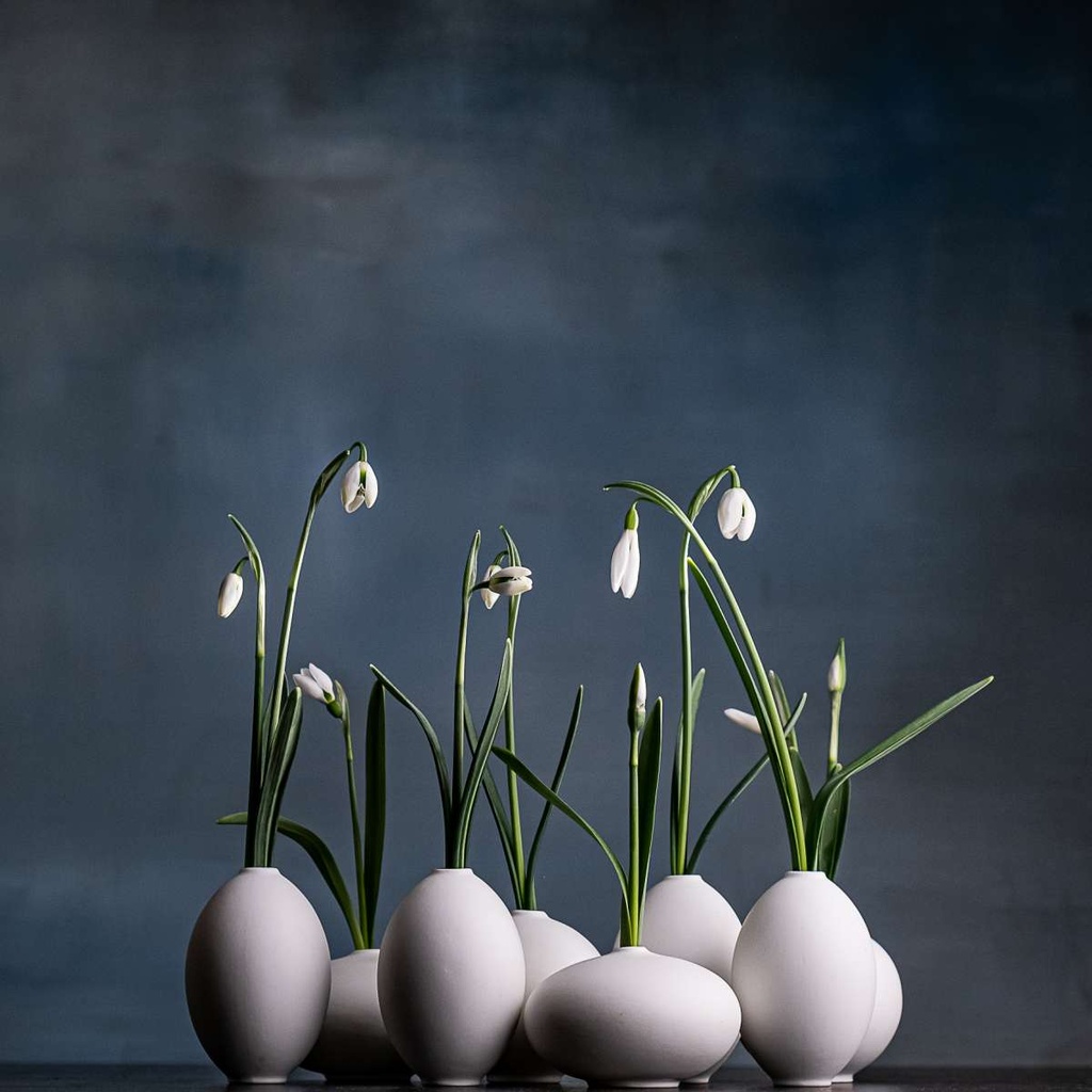 Mini Vase en Porcelaine - Oeuf 