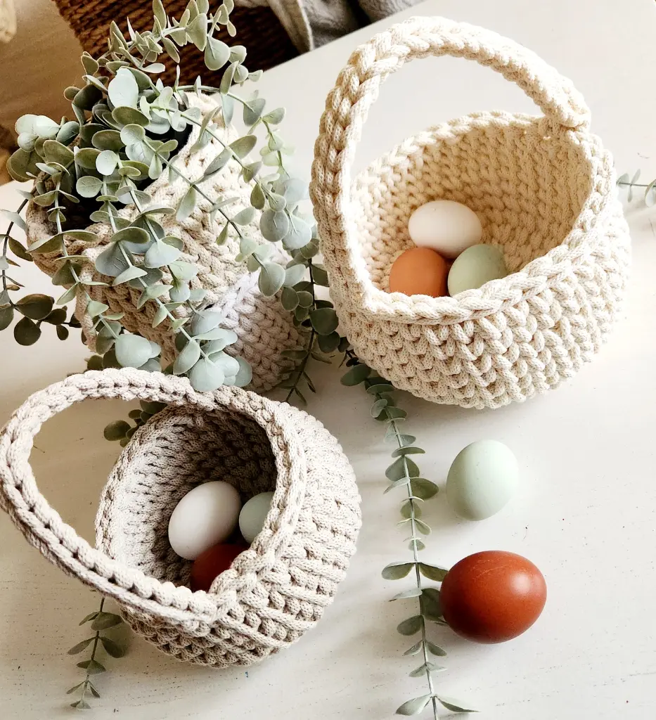 Panier de Pâques - Crochet 