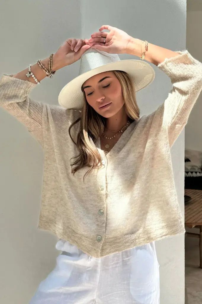 BYPIAS - Cardigan Isadora(beige)