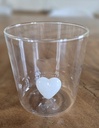 Verre à Eau - Coeur