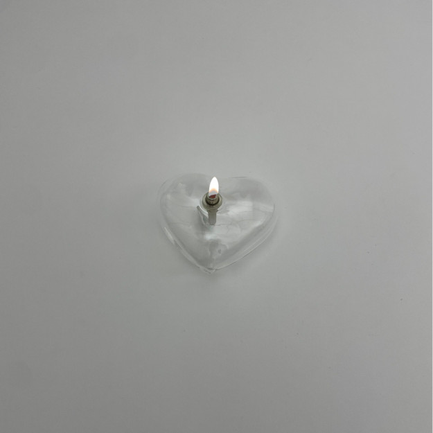 Lampe à Huile - Coeur 