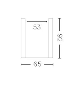 Jardinière Logan Hexagon Haute - G661-NAT
