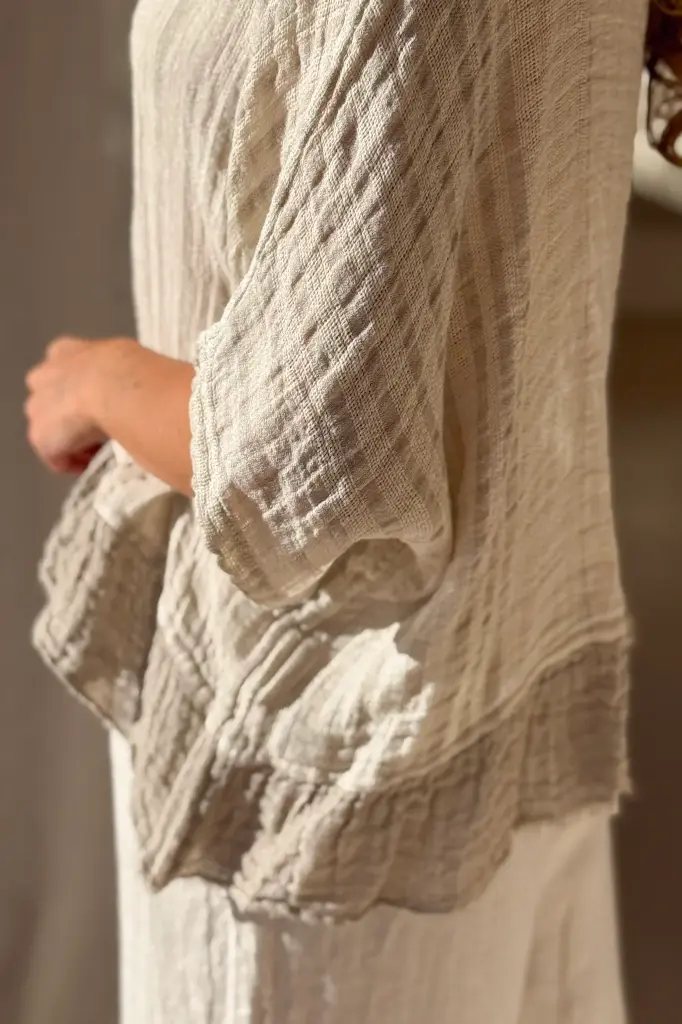 BYPIAS - Blouse Costa Mesh (sand)