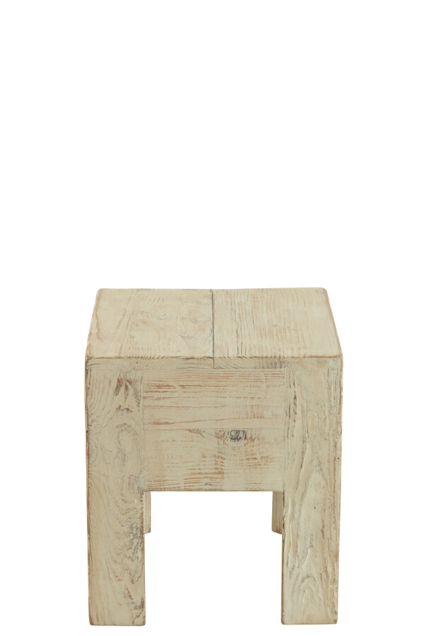 Tabouret en Bois - Will (blanc)