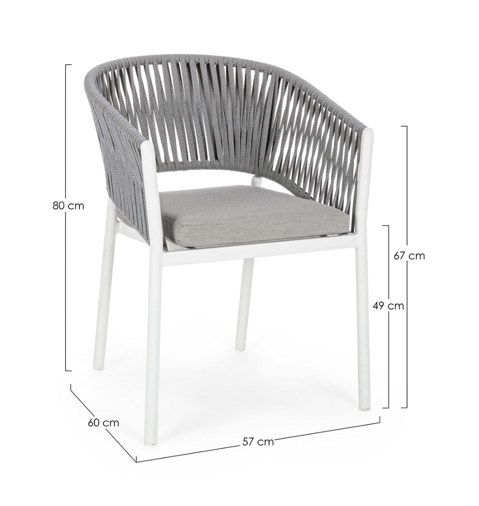 Chaise en Aluminium - Flor