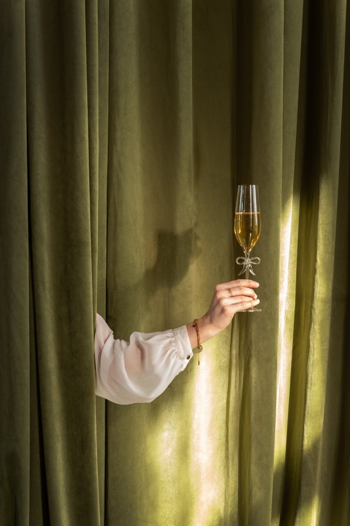 Verre à Champagne - Noeud