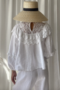 BYPIAS - Blouse Boho Lace (blanc)