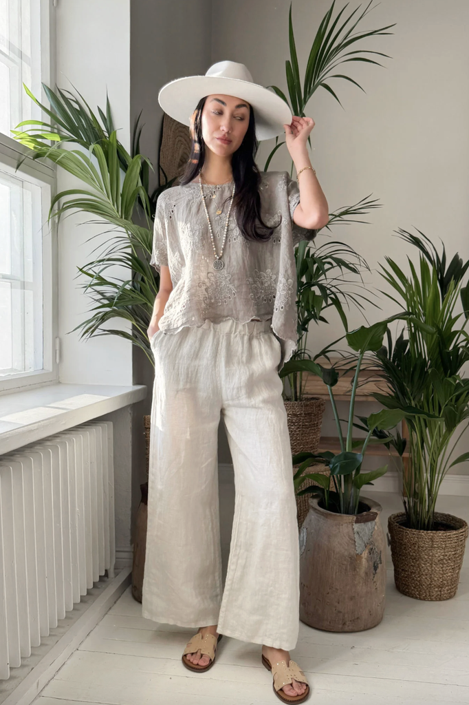 BYPIAS - Blouse Delphie (taupe)