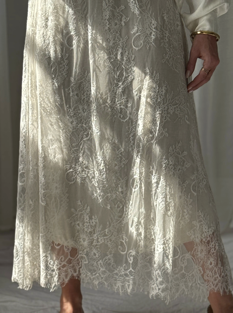 BYPIAS - Jupe Lace Charm (sable)