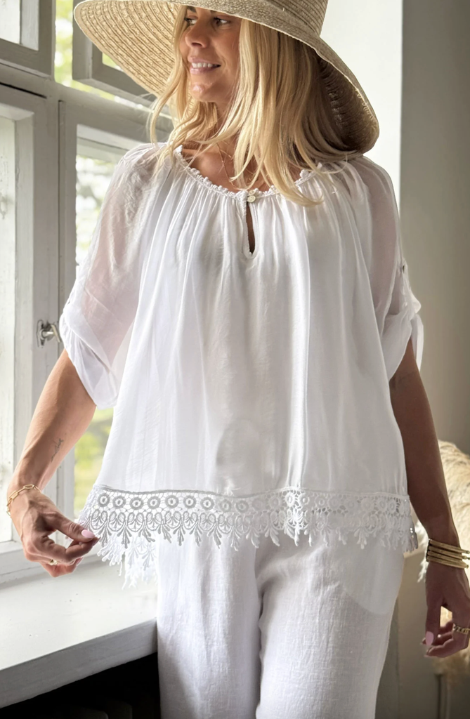 BYPIAS - Blouse Marlana (blanc)