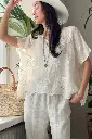 BYPIAS - Blouse Delphie (vanille)
