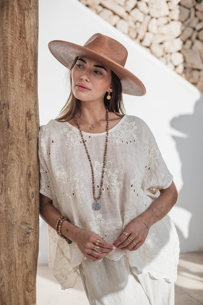 BYPIAS - Blouse Delphie (vanille)